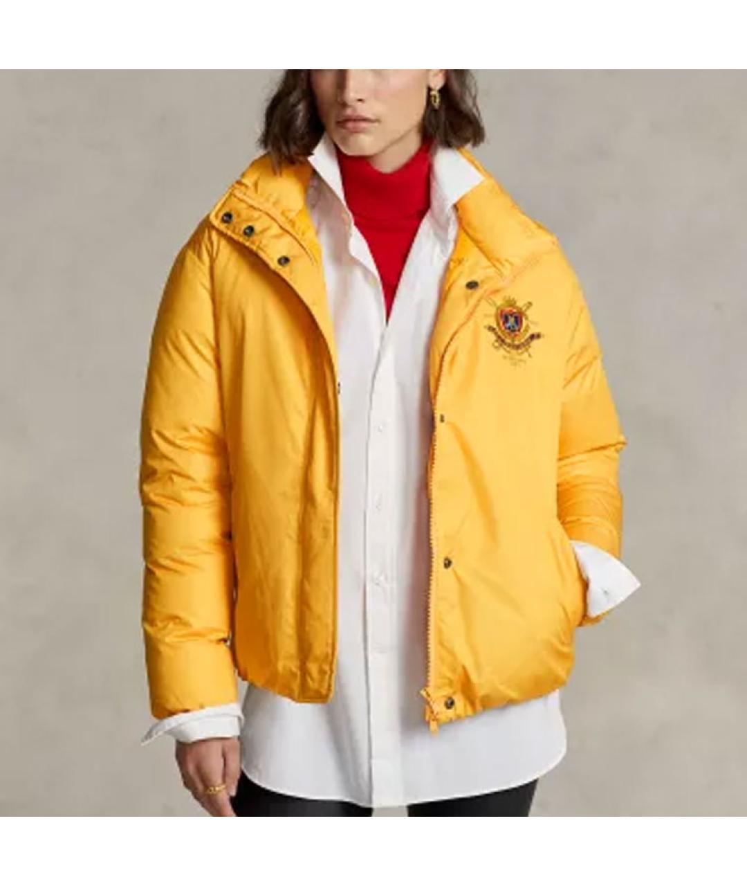POLO RALPH LAUREN Желтый пуховик, фото 4