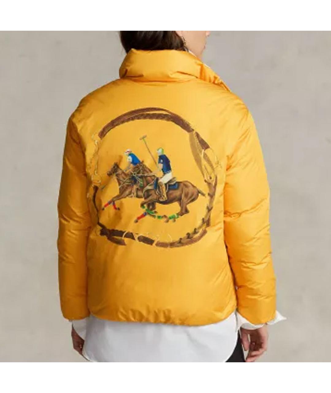 POLO RALPH LAUREN Желтый пуховик, фото 3