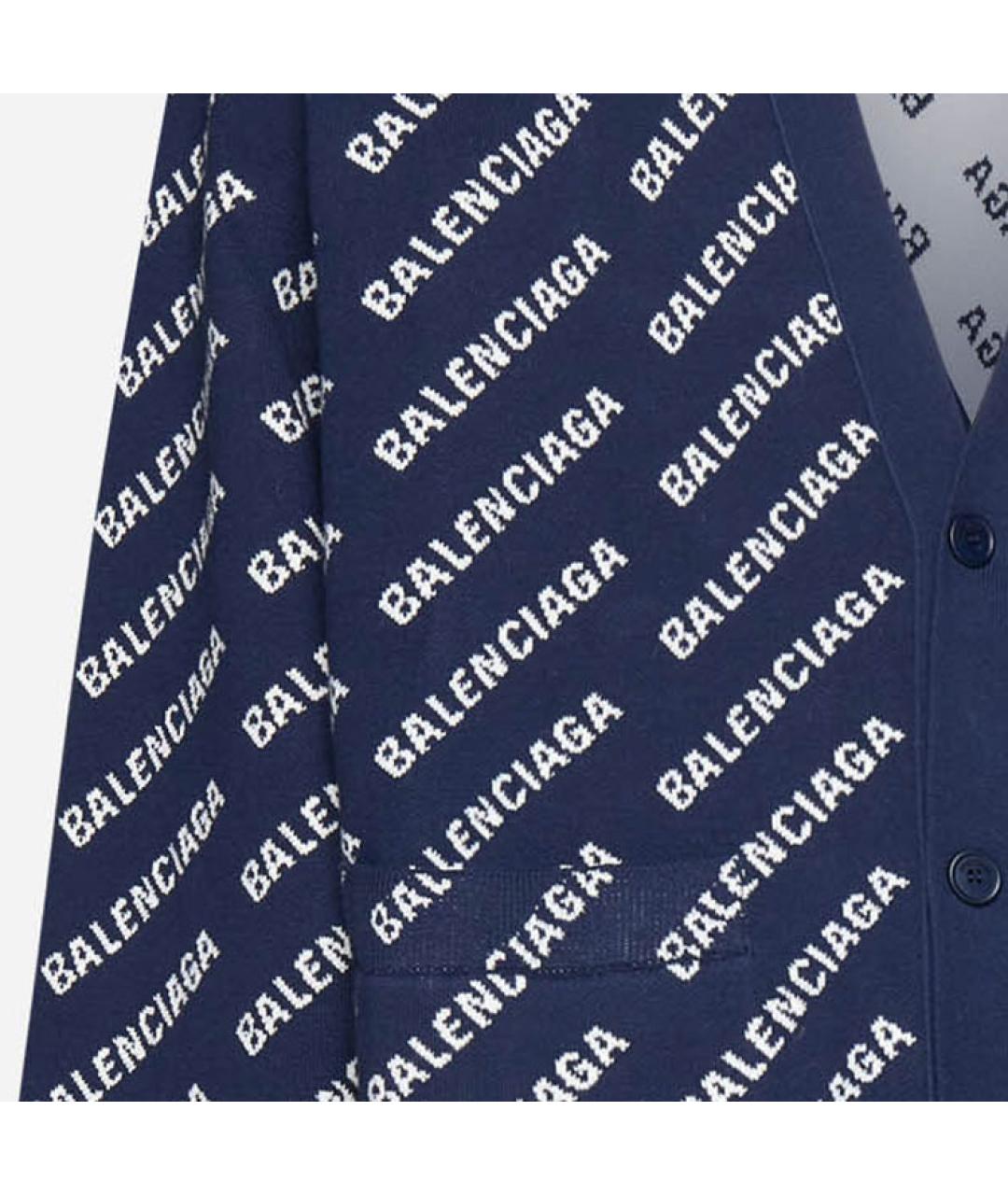 BALENCIAGA Темно-синий кардиган, фото 6