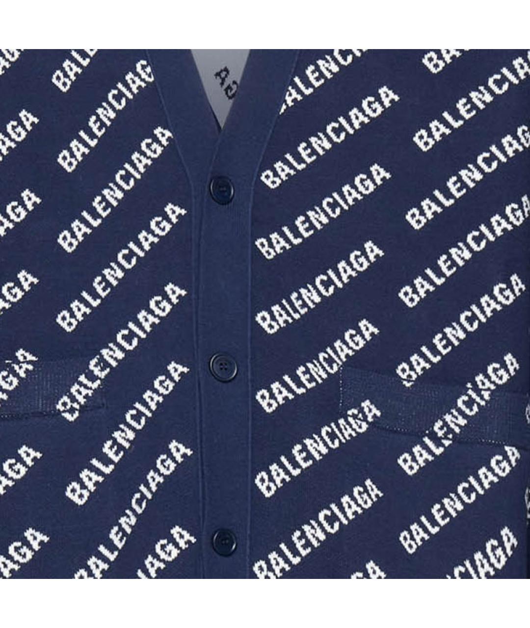 BALENCIAGA Темно-синий кардиган, фото 7