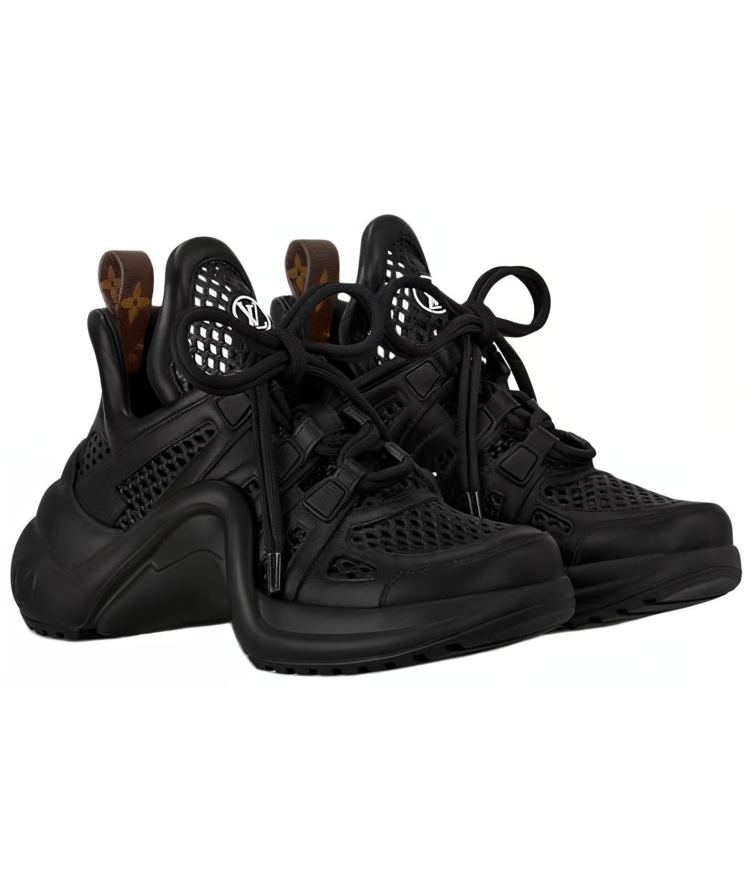 LOUIS VUITTON Черные кроссовки, фото 3