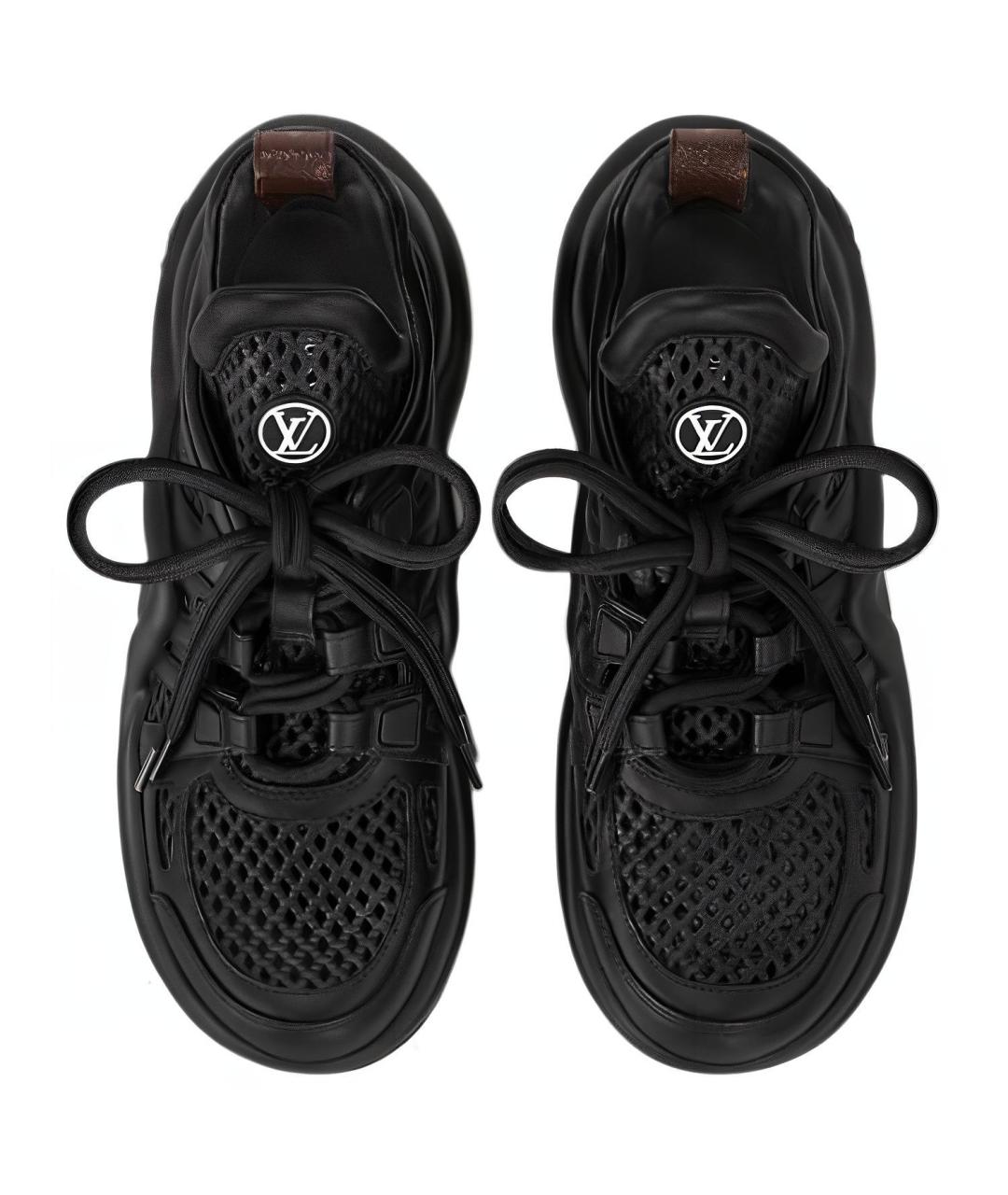 LOUIS VUITTON Черные кроссовки, фото 4
