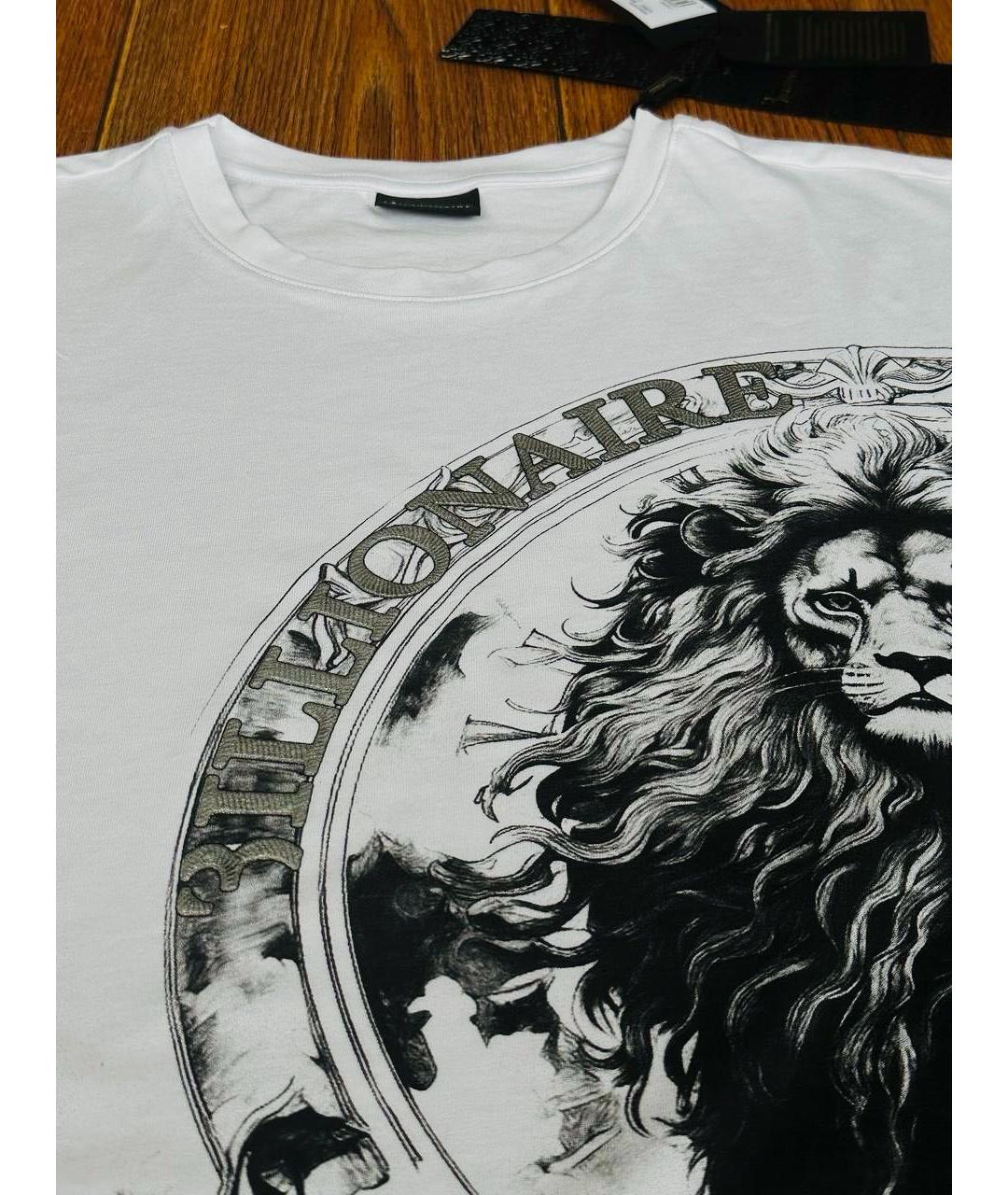 BILLIONAIRE Белая хлопковая футболка, фото 5