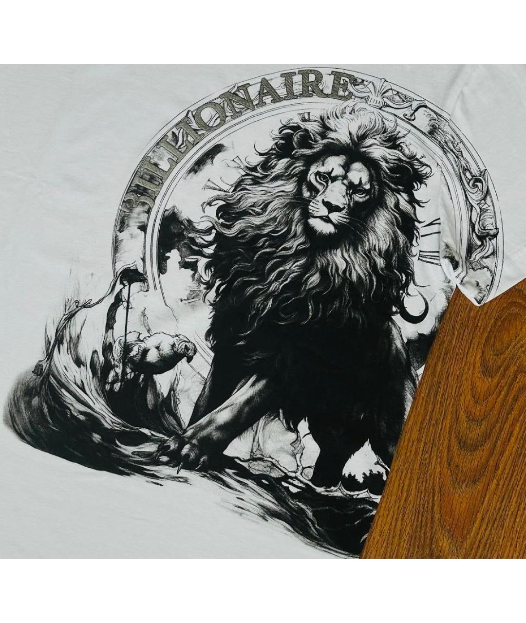 BILLIONAIRE Белая хлопковая футболка, фото 4