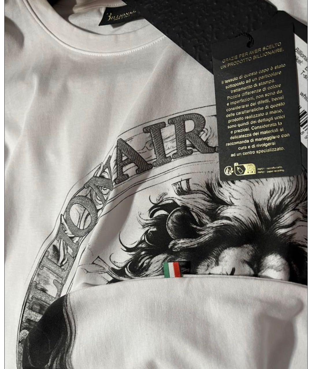 BILLIONAIRE Белая хлопковая футболка, фото 6