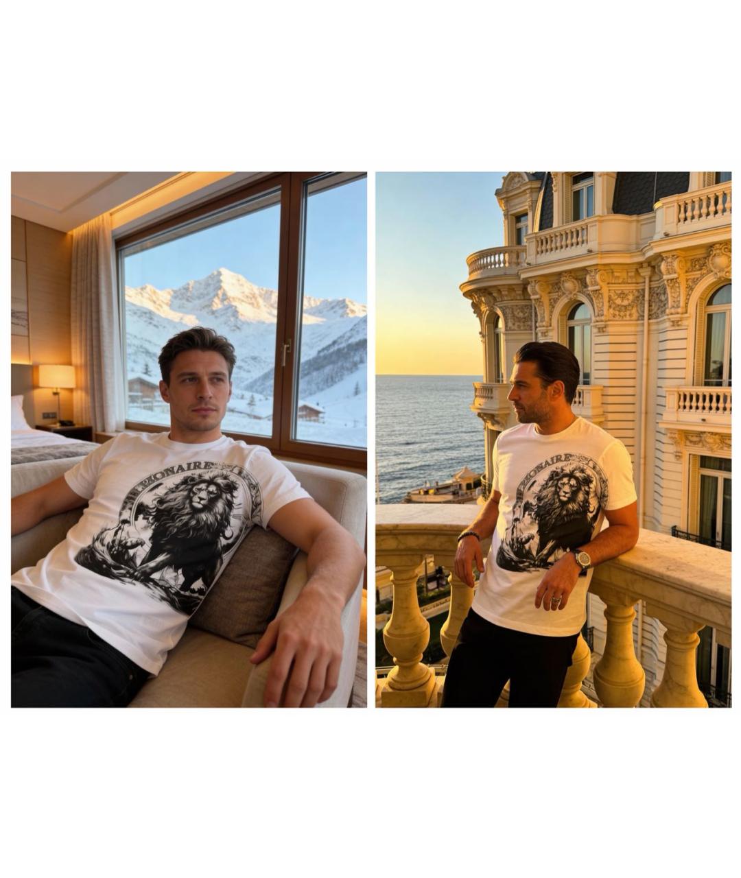 BILLIONAIRE Белая хлопковая футболка, фото 8