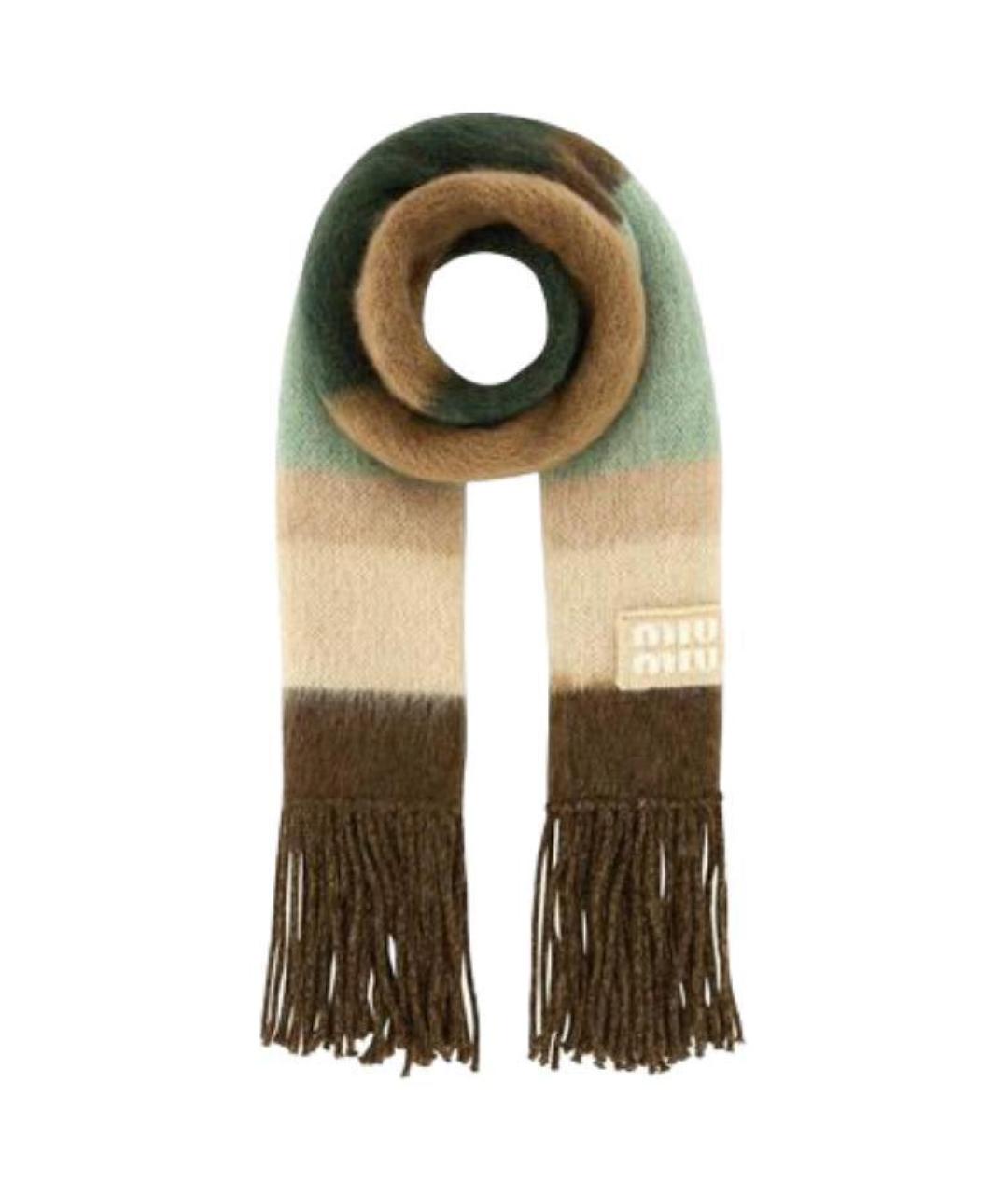MIU MIU Мульти шерстяной шарф, фото 1