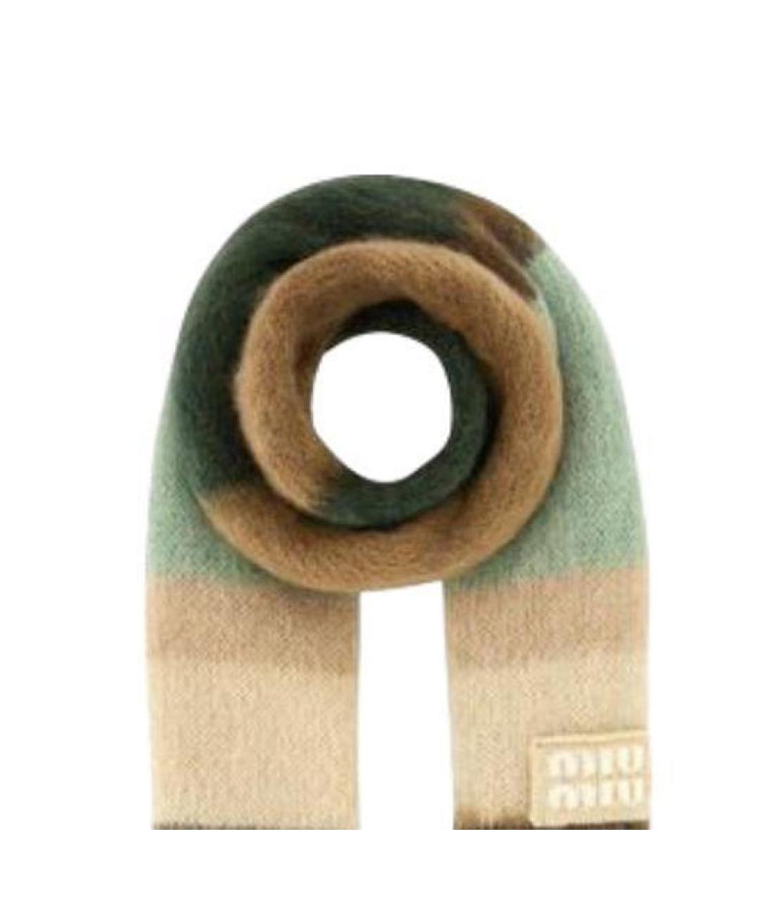 MIU MIU Мульти шерстяной шарф, фото 2