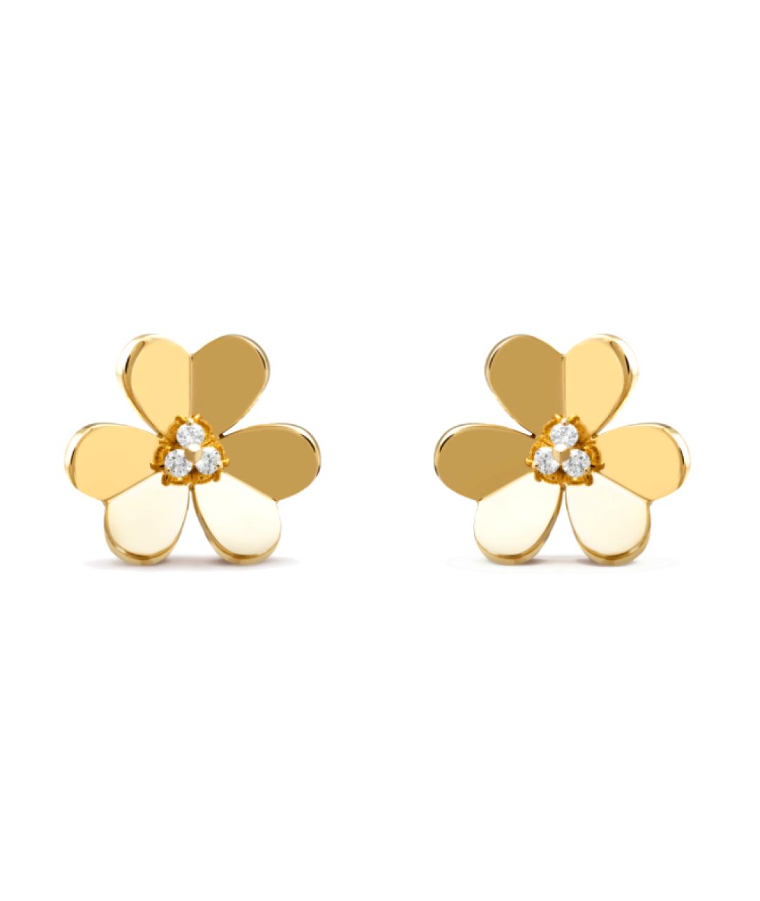 VAN CLEEF & ARPELS Золотые серьги из желтого золота, фото 4