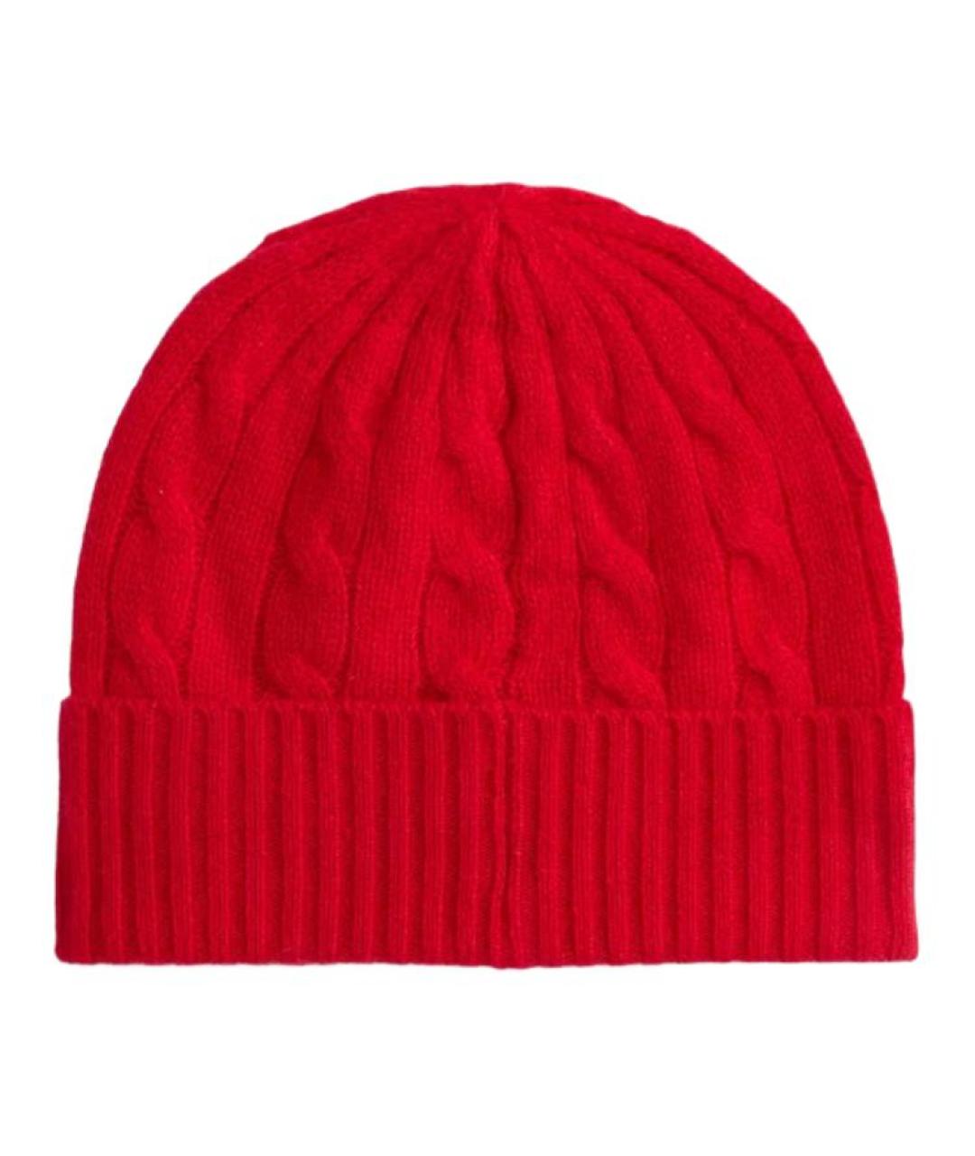POLO RALPH LAUREN Красная шерстяная шапка, фото 2