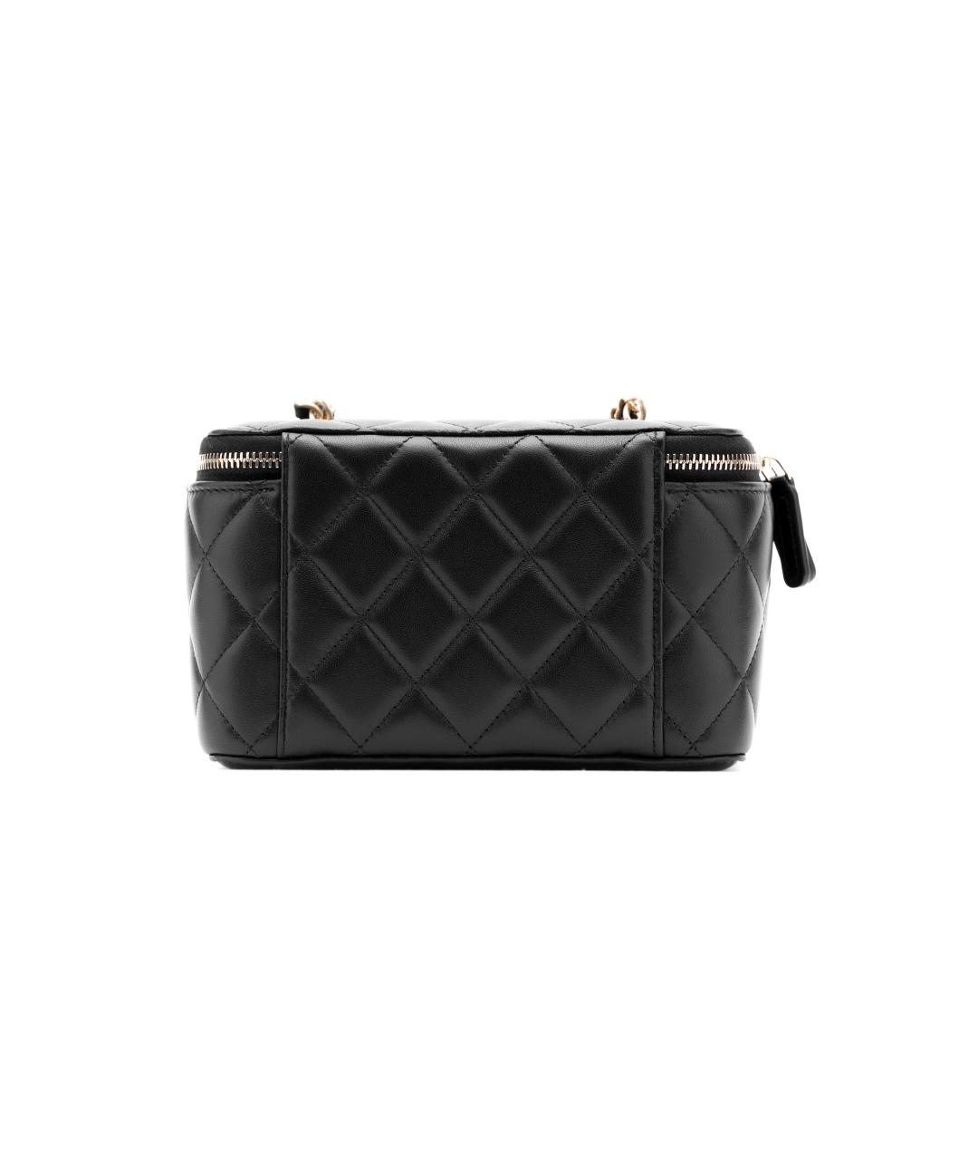 CHANEL Черная кожаная сумка через плечо, фото 3