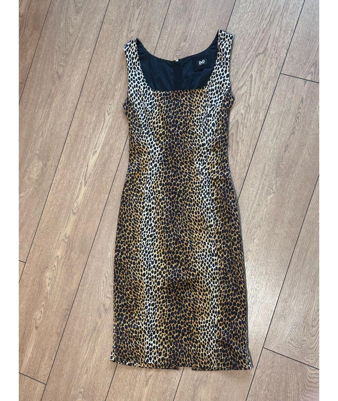 DOLCE&GABBANA Мульти шелковое вечернее платье, фото 5