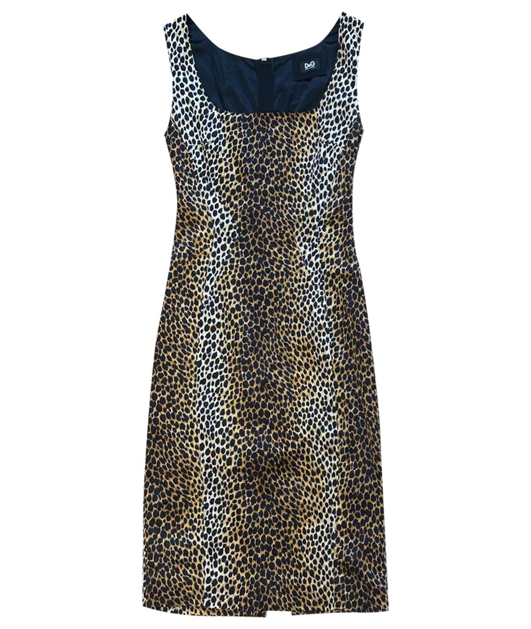 DOLCE&GABBANA Мульти шелковое вечернее платье, фото 1