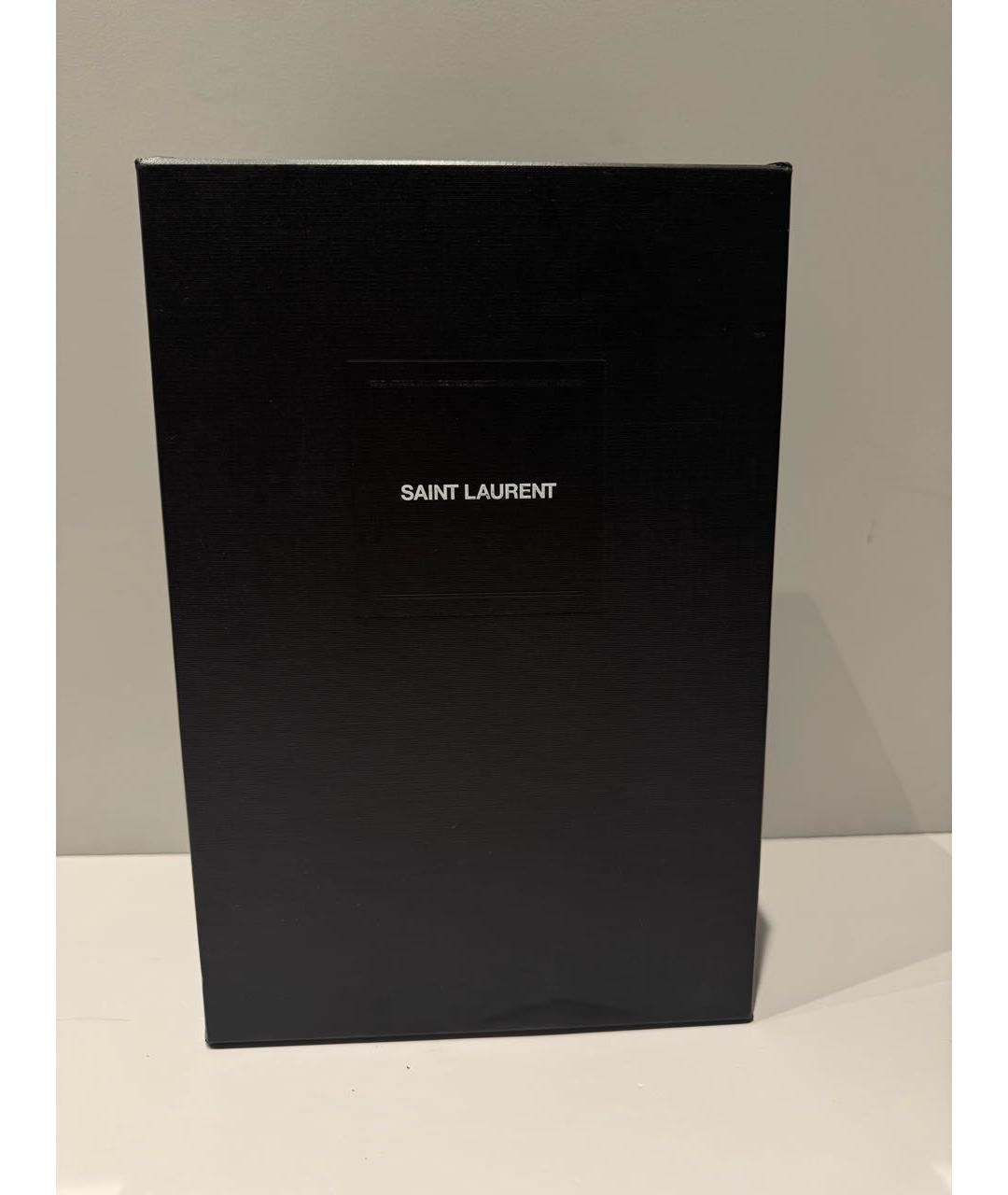 SAINT LAURENT Черные кожаные туфли, фото 7