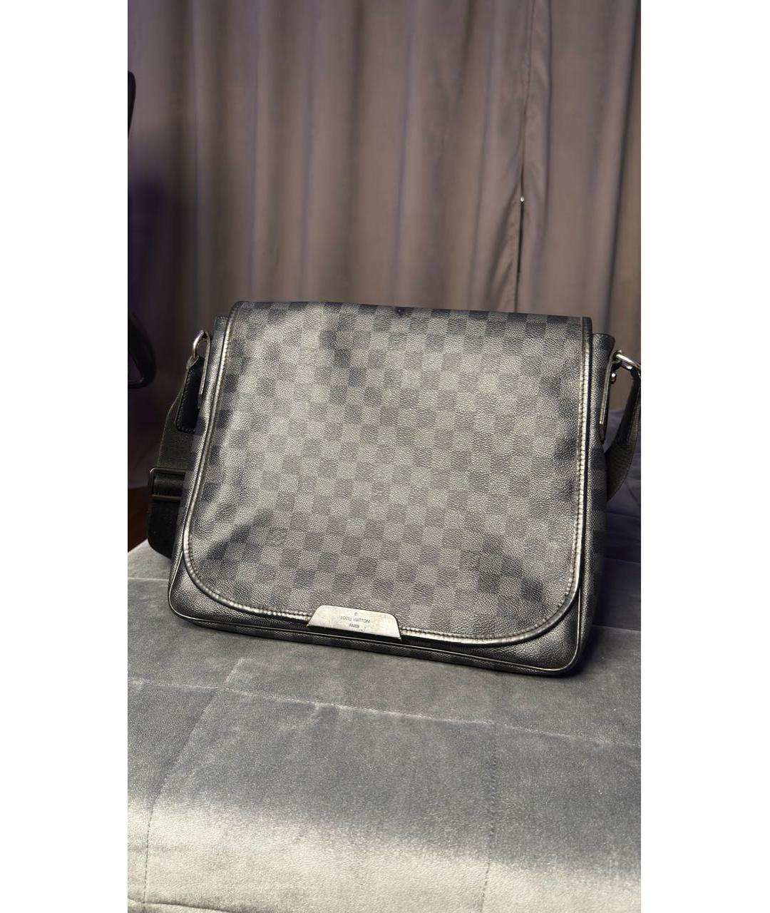 LOUIS VUITTON Черная сумка на плечо, фото 7