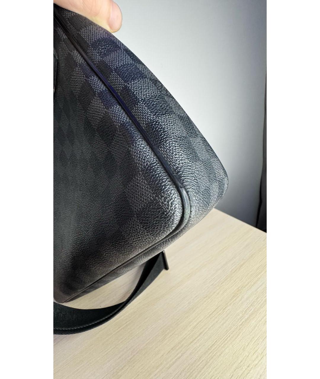 LOUIS VUITTON Черная сумка на плечо, фото 4