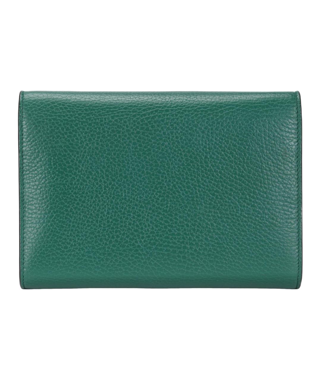 GUCCI Зеленая кожаная сумка через плечо, фото 3