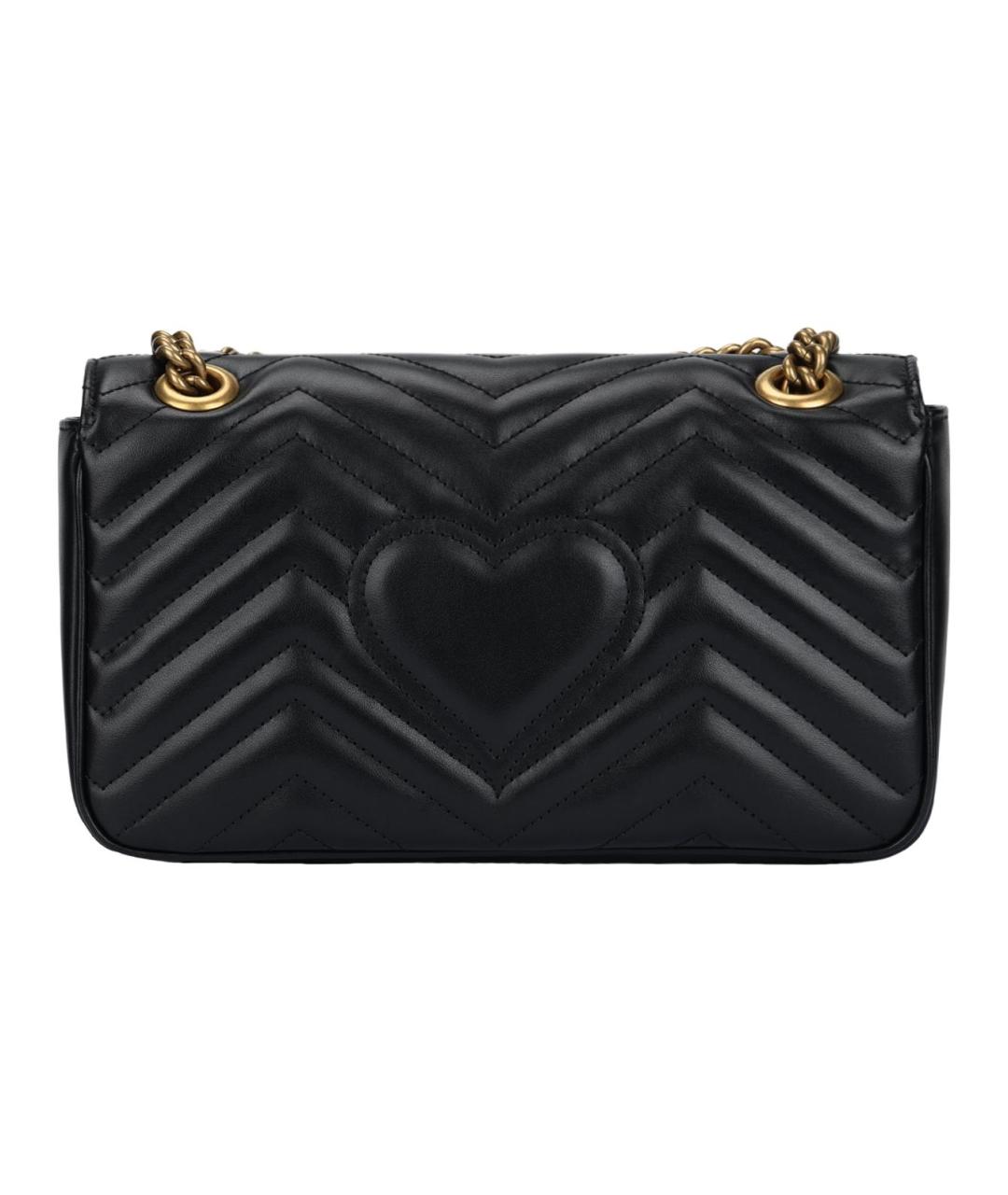 GUCCI Черная кожаная сумка через плечо, фото 3