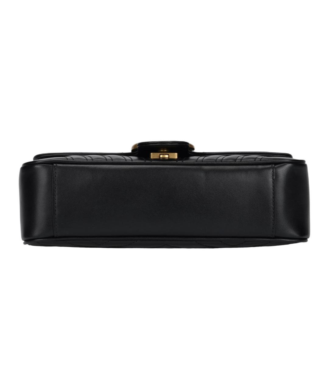 GUCCI Черная кожаная сумка через плечо, фото 4