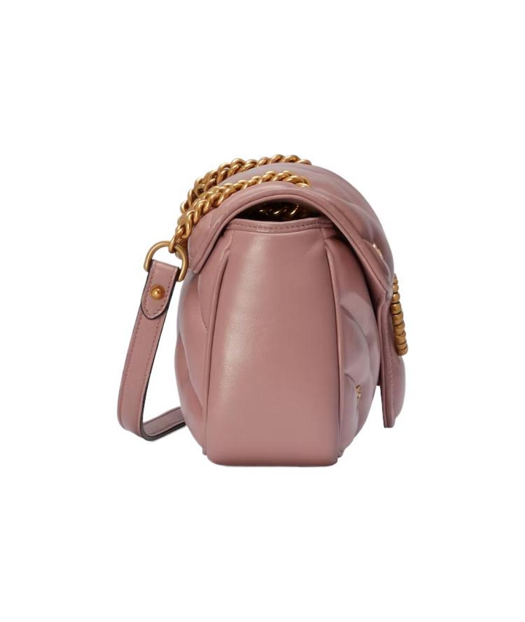 GUCCI Розовая кожаная сумка через плечо, фото 5