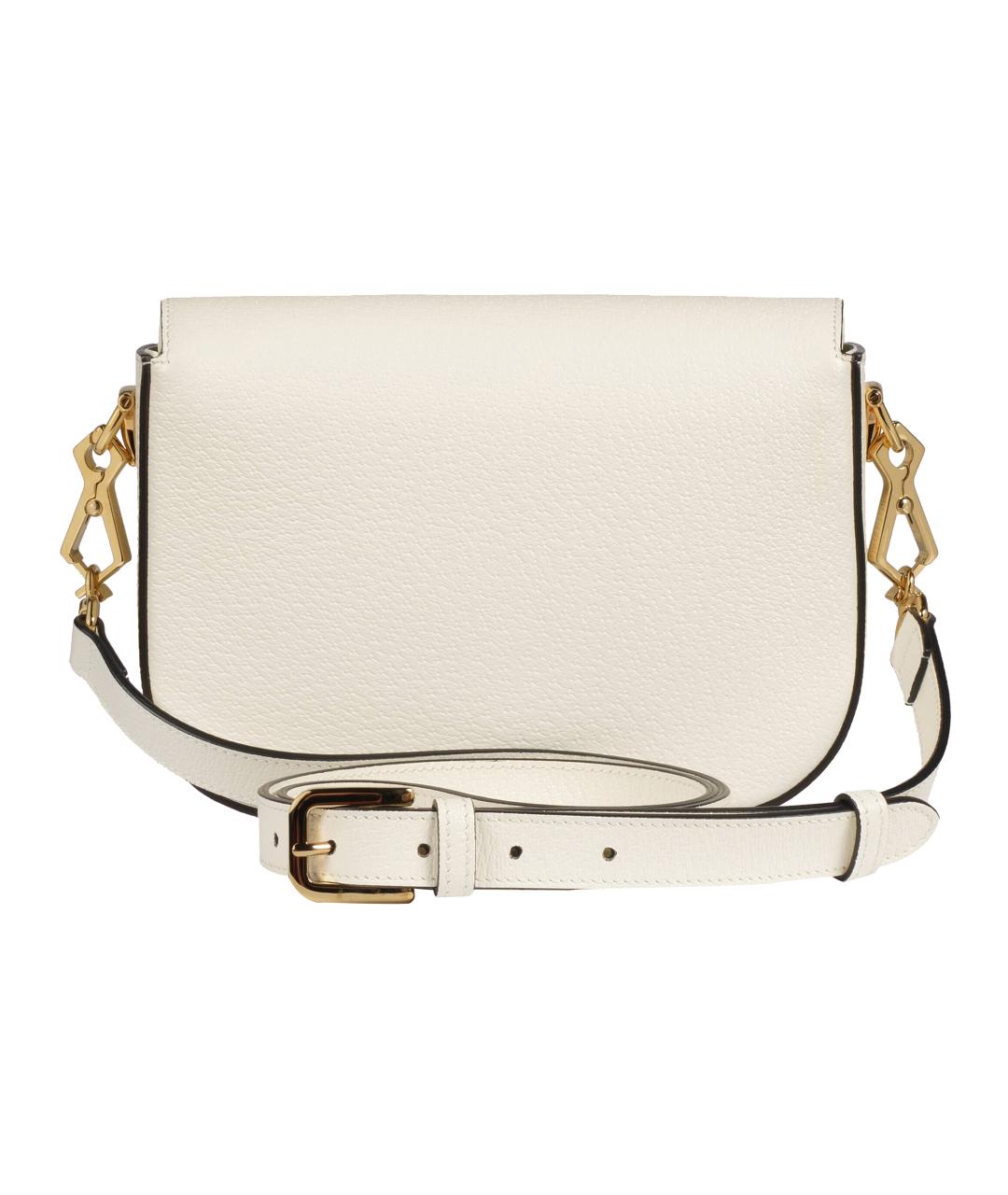 GUCCI Бежевая кожаная сумка через плечо, фото 5