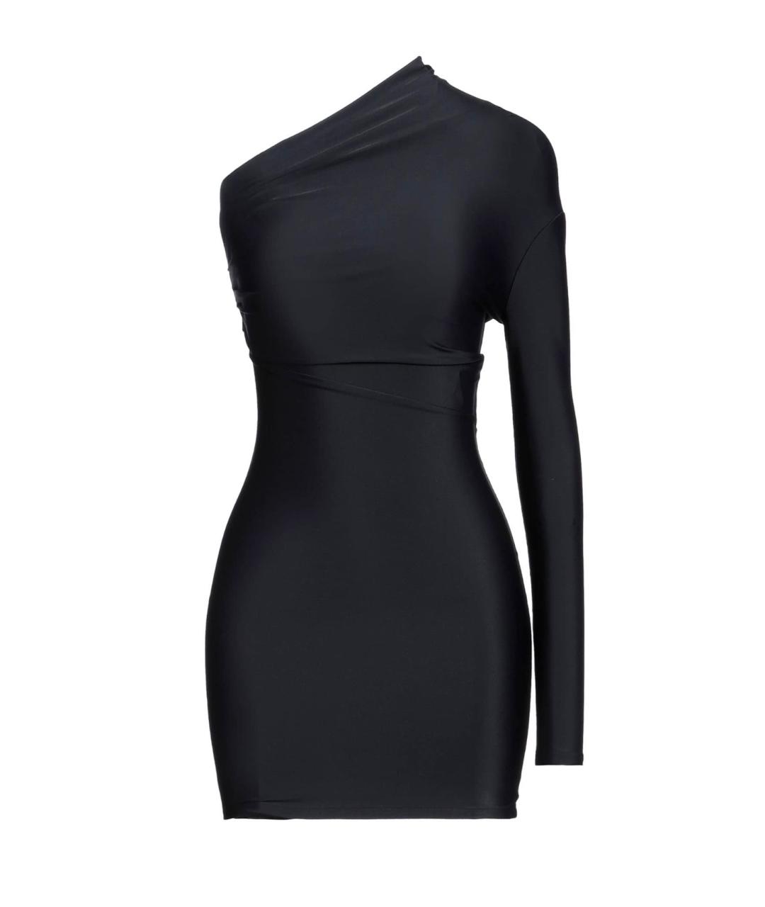 BALENCIAGA Черное полиамидовое коктейльное платье, фото 5