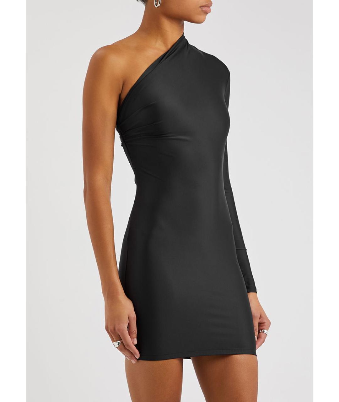 BALENCIAGA Черное полиамидовое коктейльное платье, фото 2