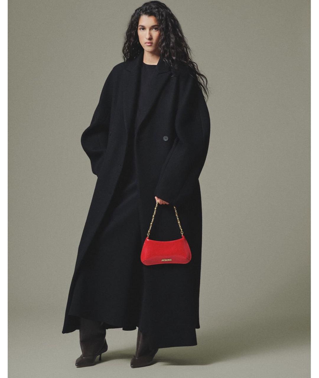 JACQUEMUS Красная сумка с короткими ручками из лакированной кожи, фото 2