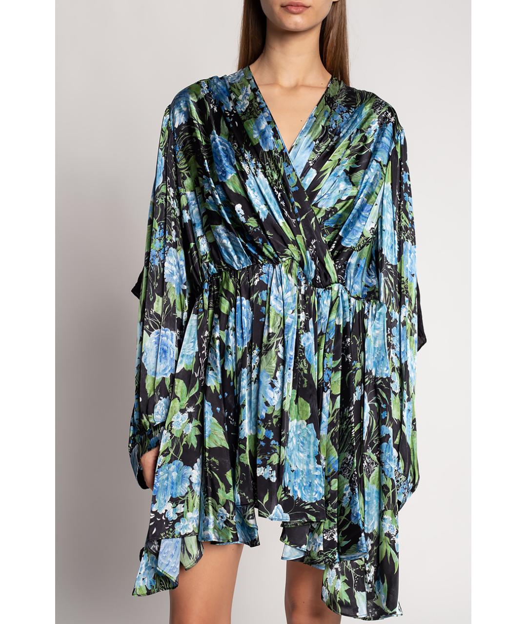 BALENCIAGA Мульти вискозное коктейльное платье, фото 2