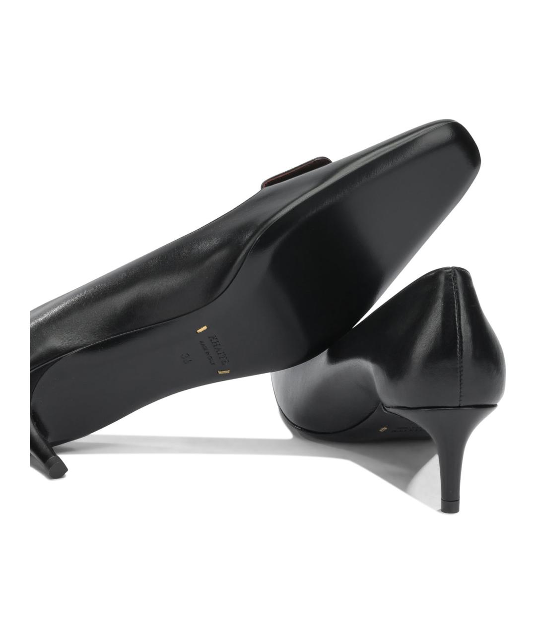 KHAITE Черные кожаные туфли, фото 5