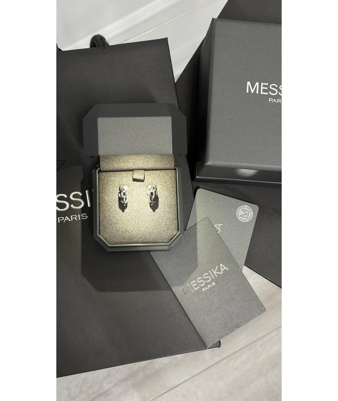 MESSIKA Серебряные серьги из белого золота, фото 5