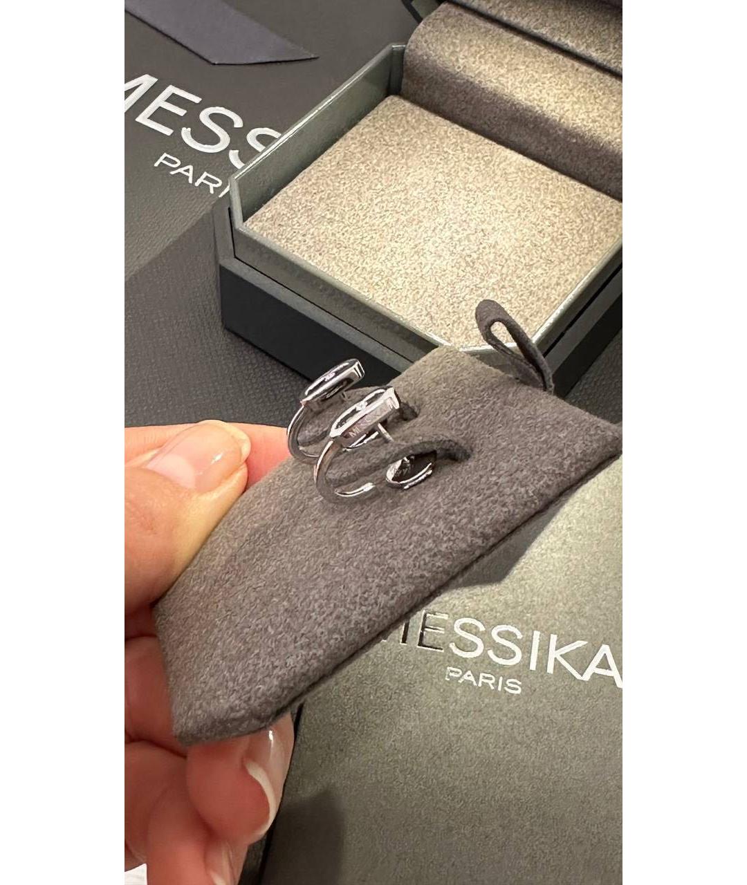 MESSIKA Серебряные серьги из белого золота, фото 3