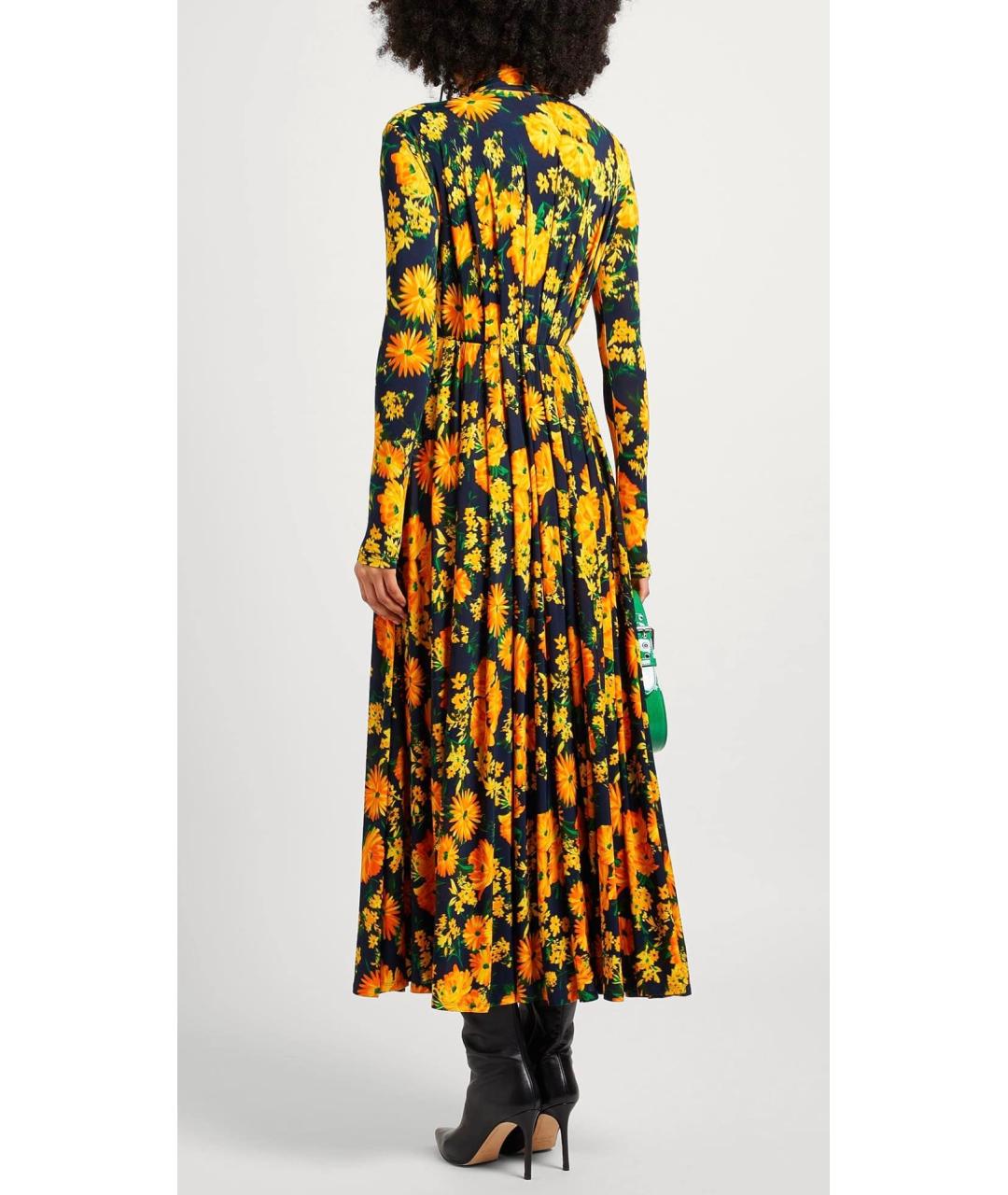 BALENCIAGA Мульти вискозное коктейльное платье, фото 3