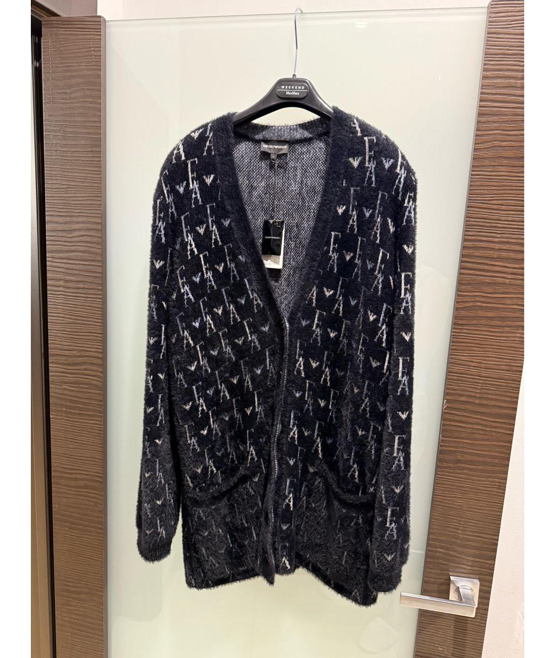 EMPORIO ARMANI Синий вискозный кардиган, фото 9