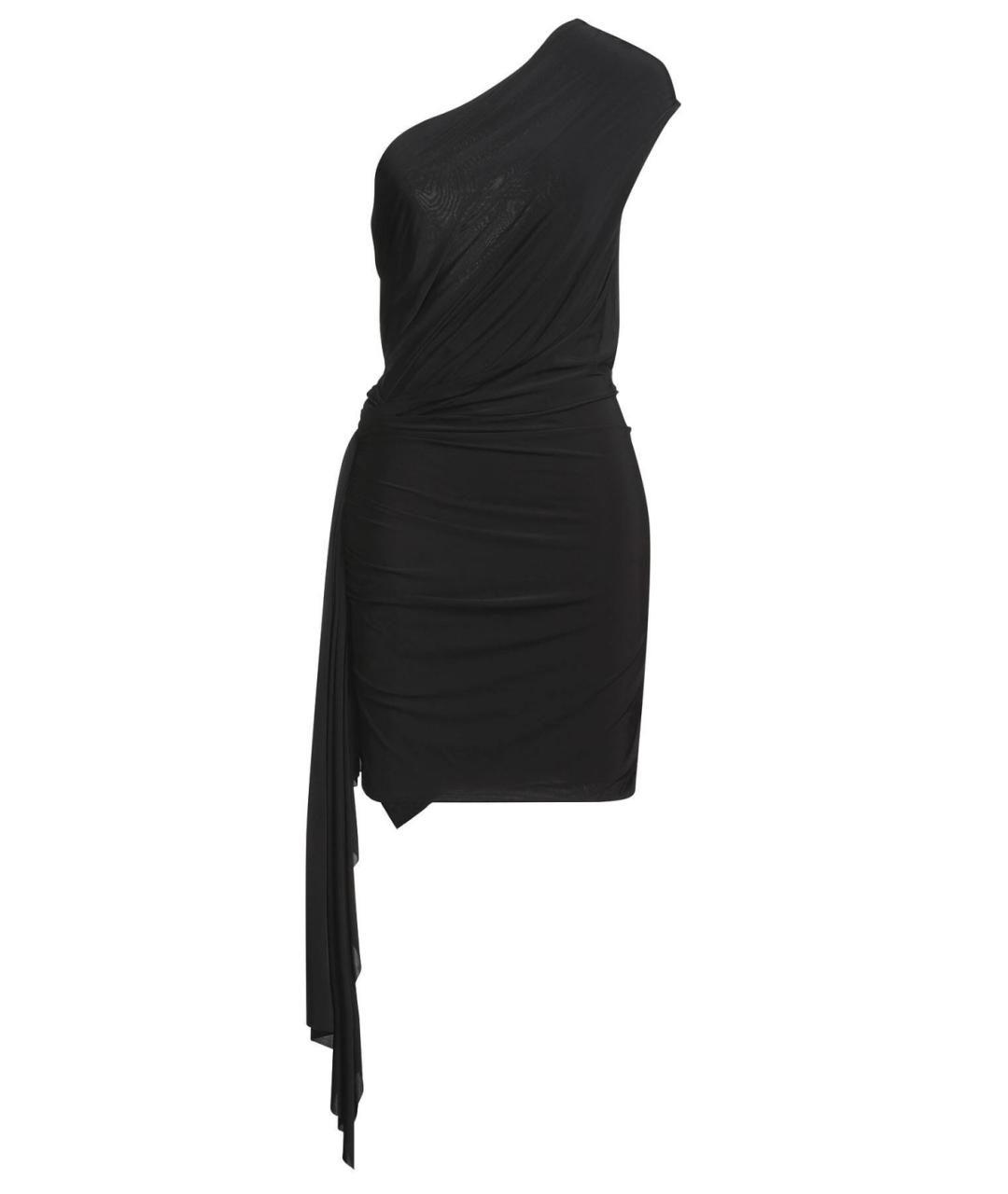 BALENCIAGA Черное вискозное коктейльное платье, фото 4