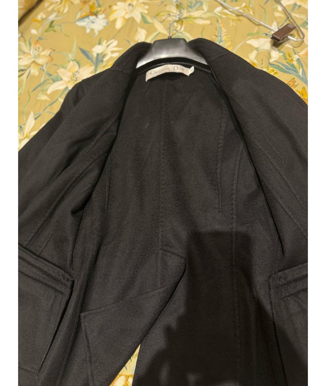 CHRISTIAN DIOR Черный кашемировый жакет/пиджак, фото 4
