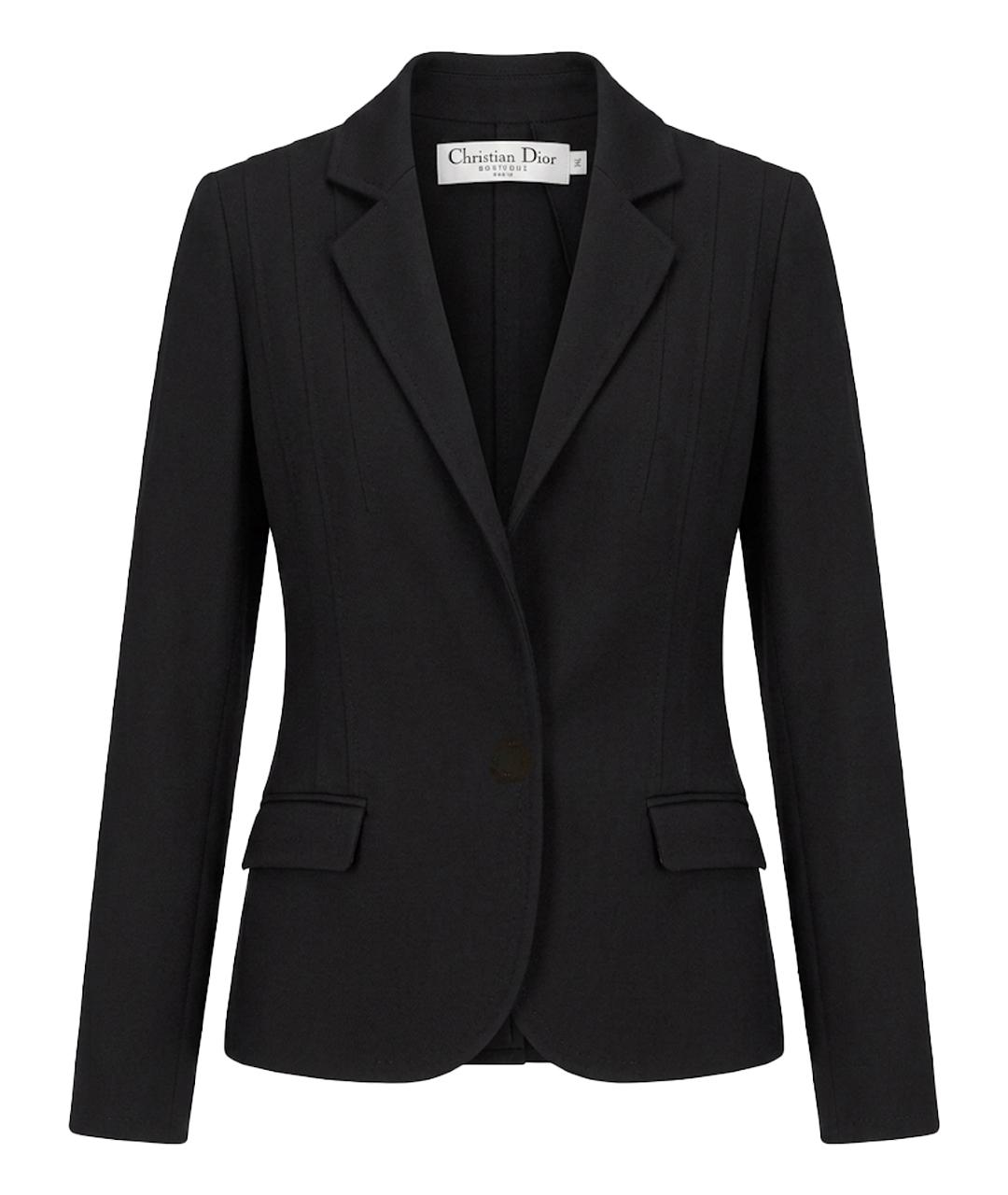 CHRISTIAN DIOR Черный кашемировый жакет/пиджак, фото 1