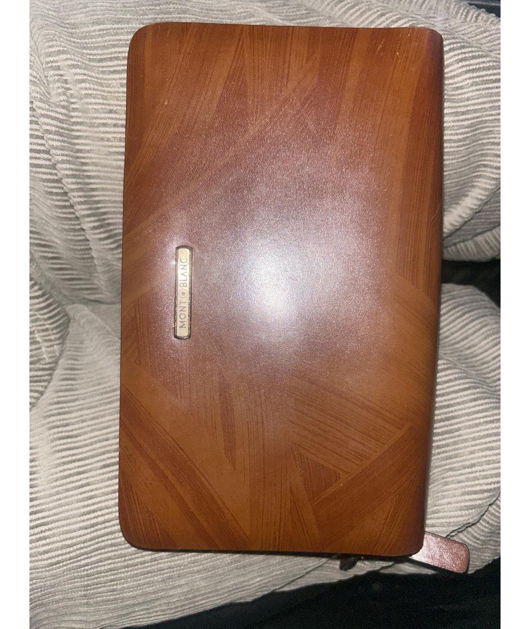 MONTBLANC Коричневая кожаная барсетка, фото 5