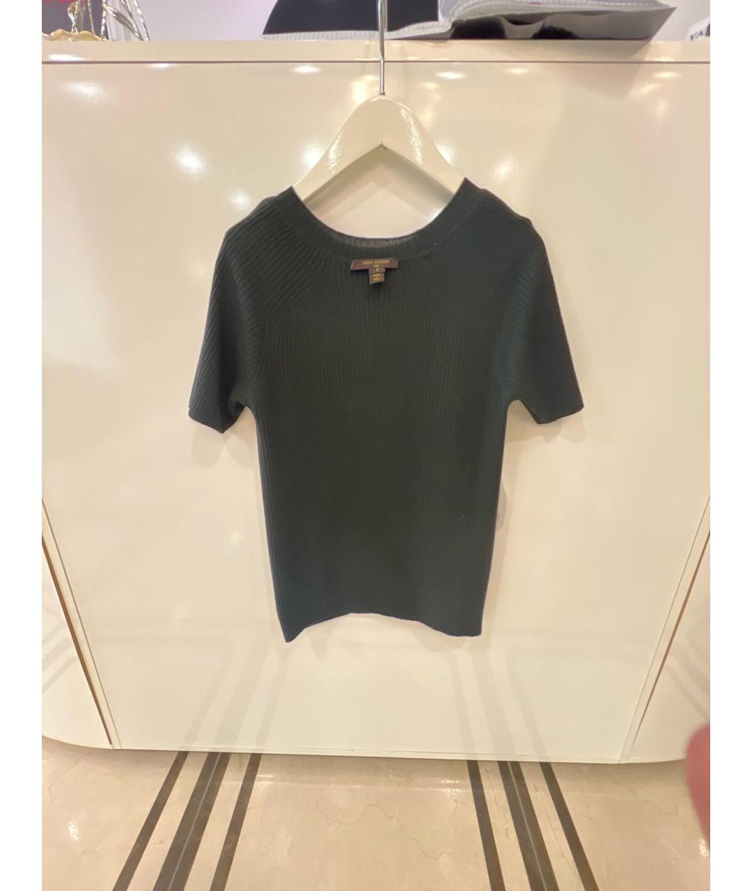 LOUIS VUITTON Зеленый шелковый джемпер / свитер, фото 3