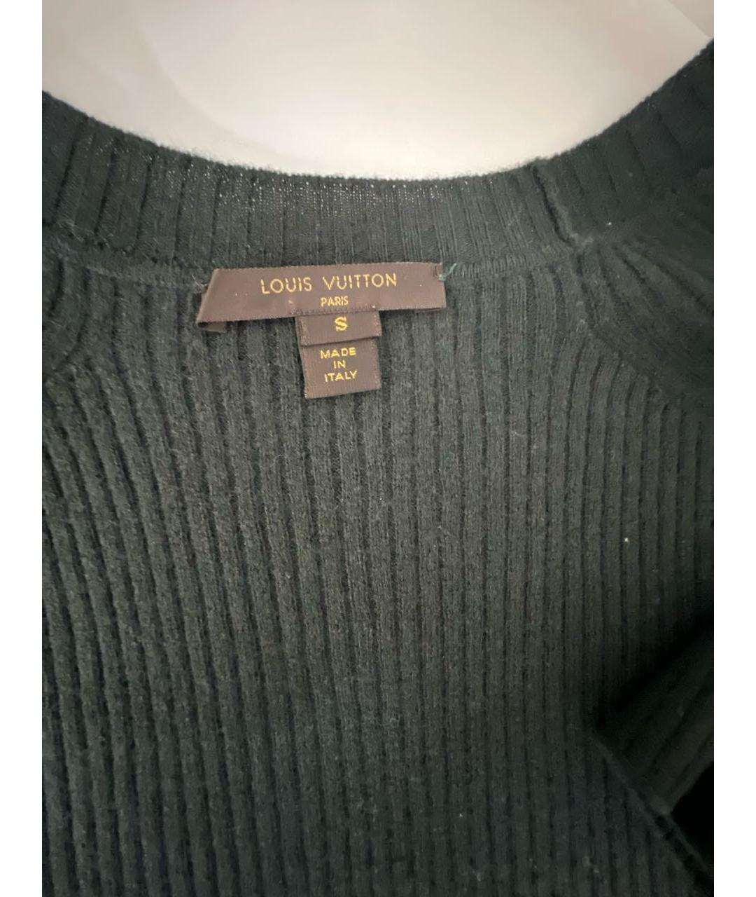 LOUIS VUITTON Зеленый шелковый джемпер / свитер, фото 4