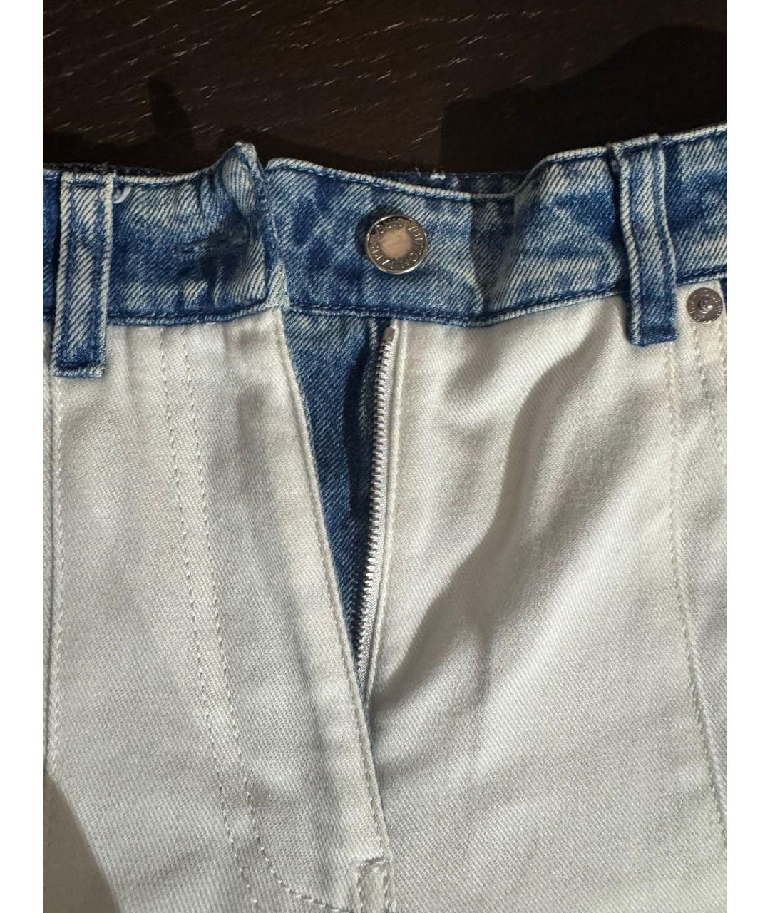 LOUIS VUITTON Белые хлопковые джинсы слим, фото 2