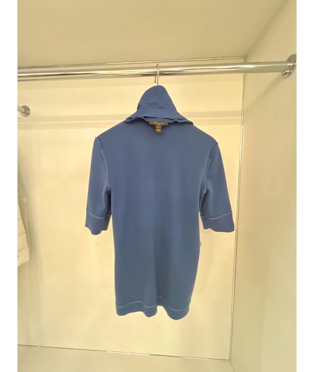 LOUIS VUITTON Синяя хлопковая футболка, фото 3