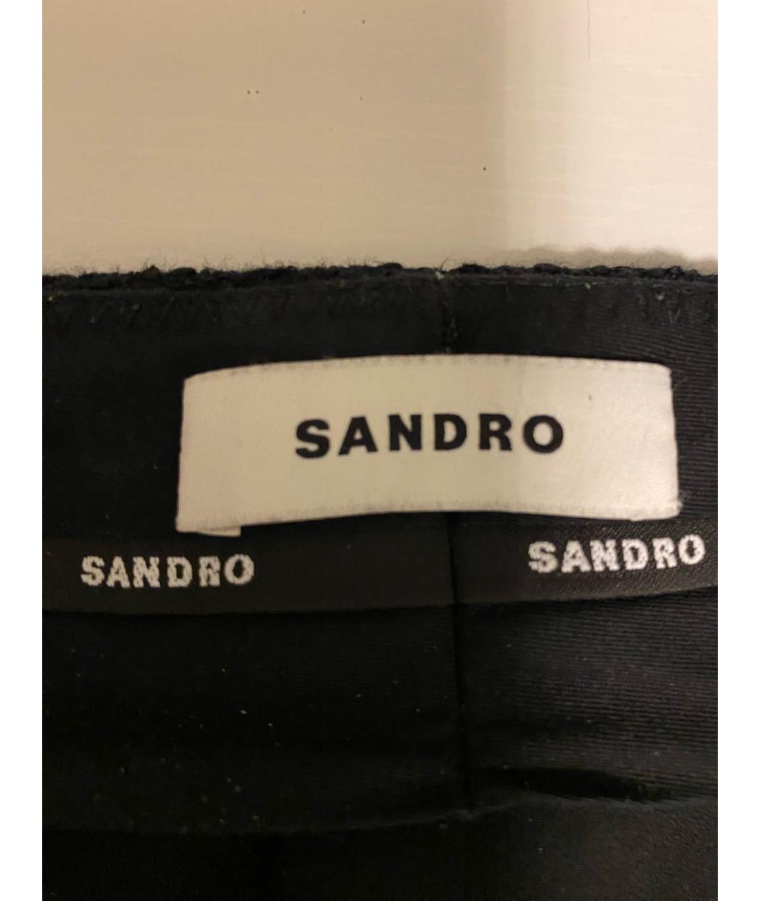 SANDRO Черные брюки широкие, фото 3