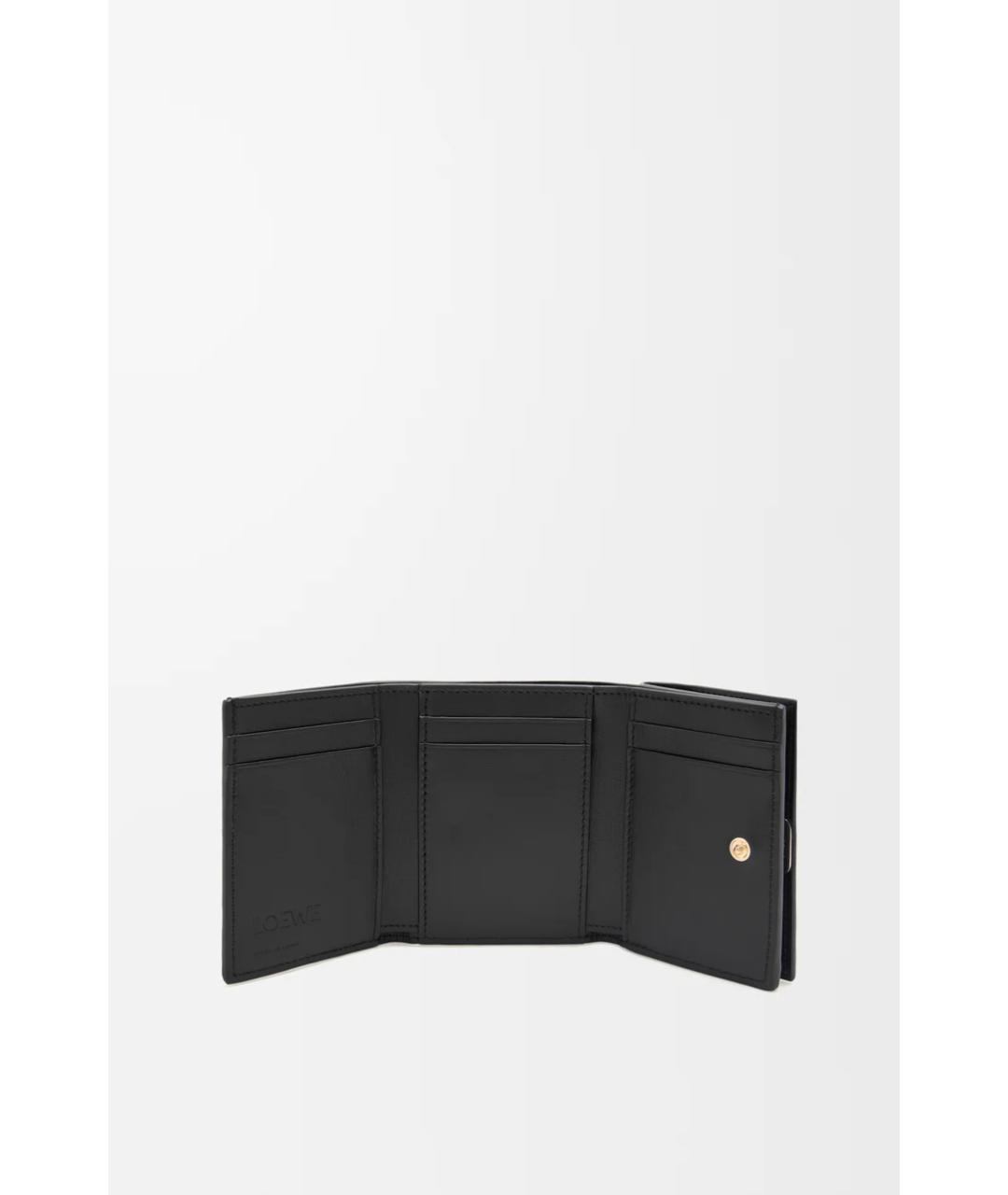 LOEWE Черный кожаный кошелек, фото 2