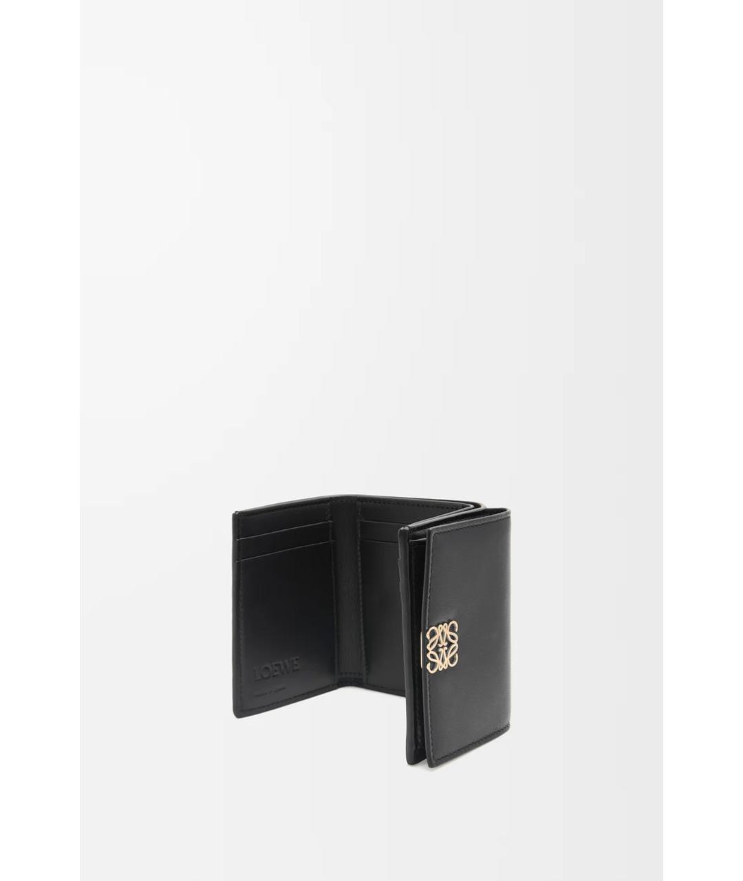 LOEWE Черный кожаный кошелек, фото 4