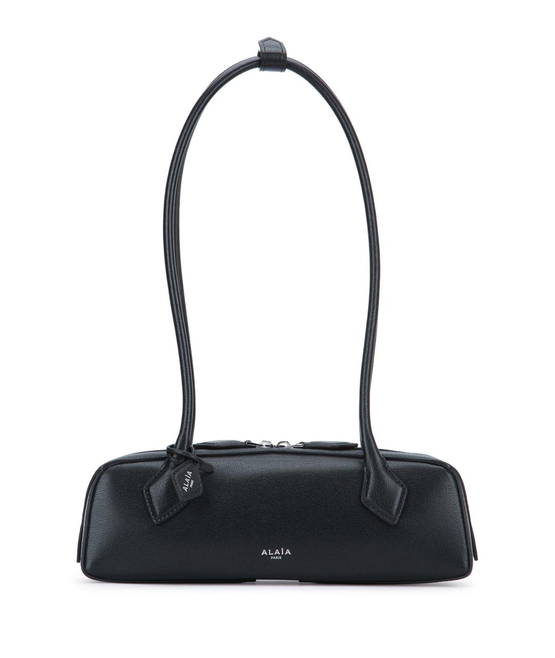 ALAIA Черная кожаная сумка через плечо, фото 1