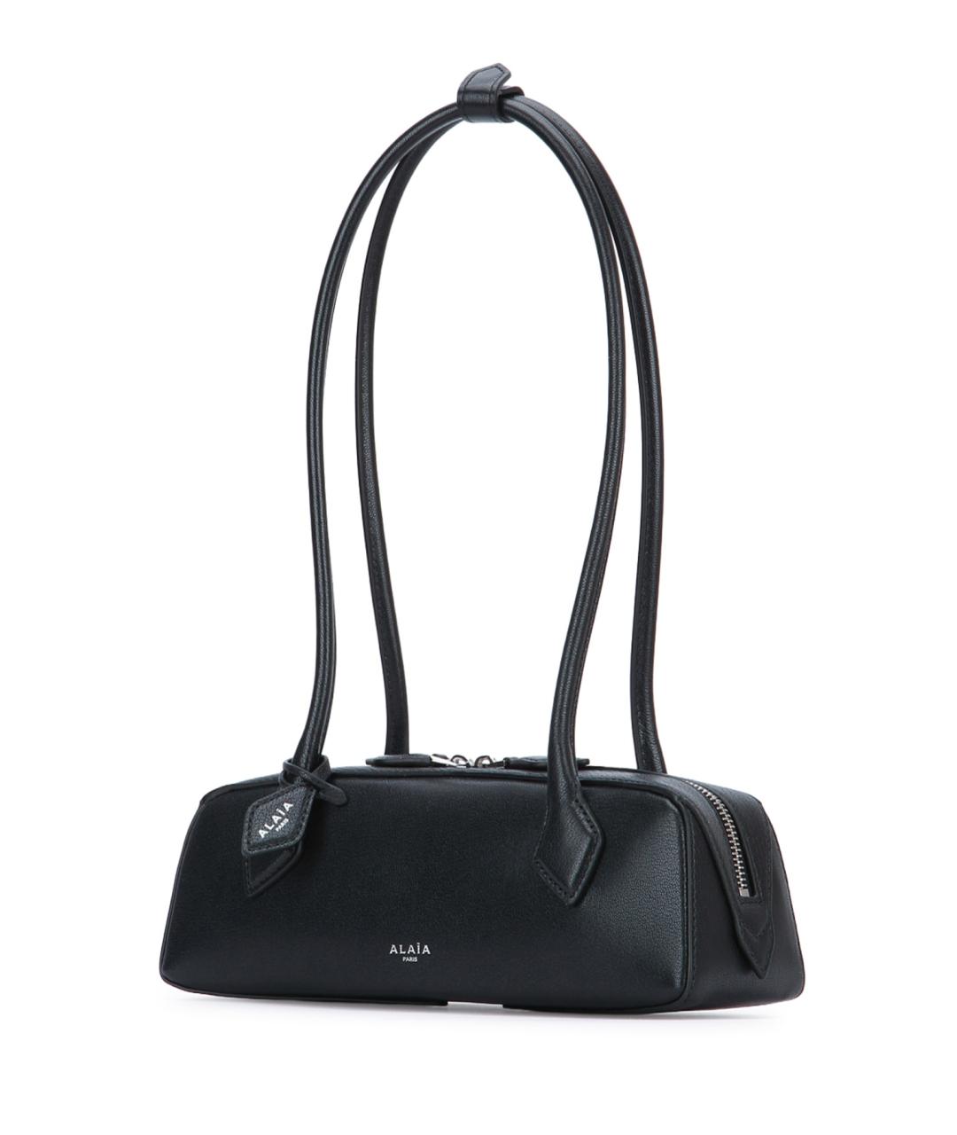 ALAIA Черная кожаная сумка через плечо, фото 2