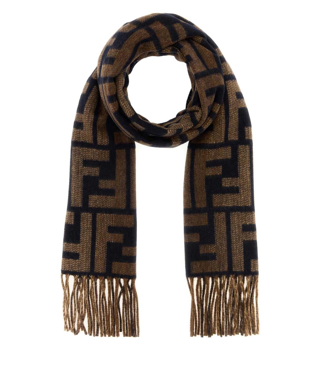FENDI Мульти кашемировый шарф, фото 1
