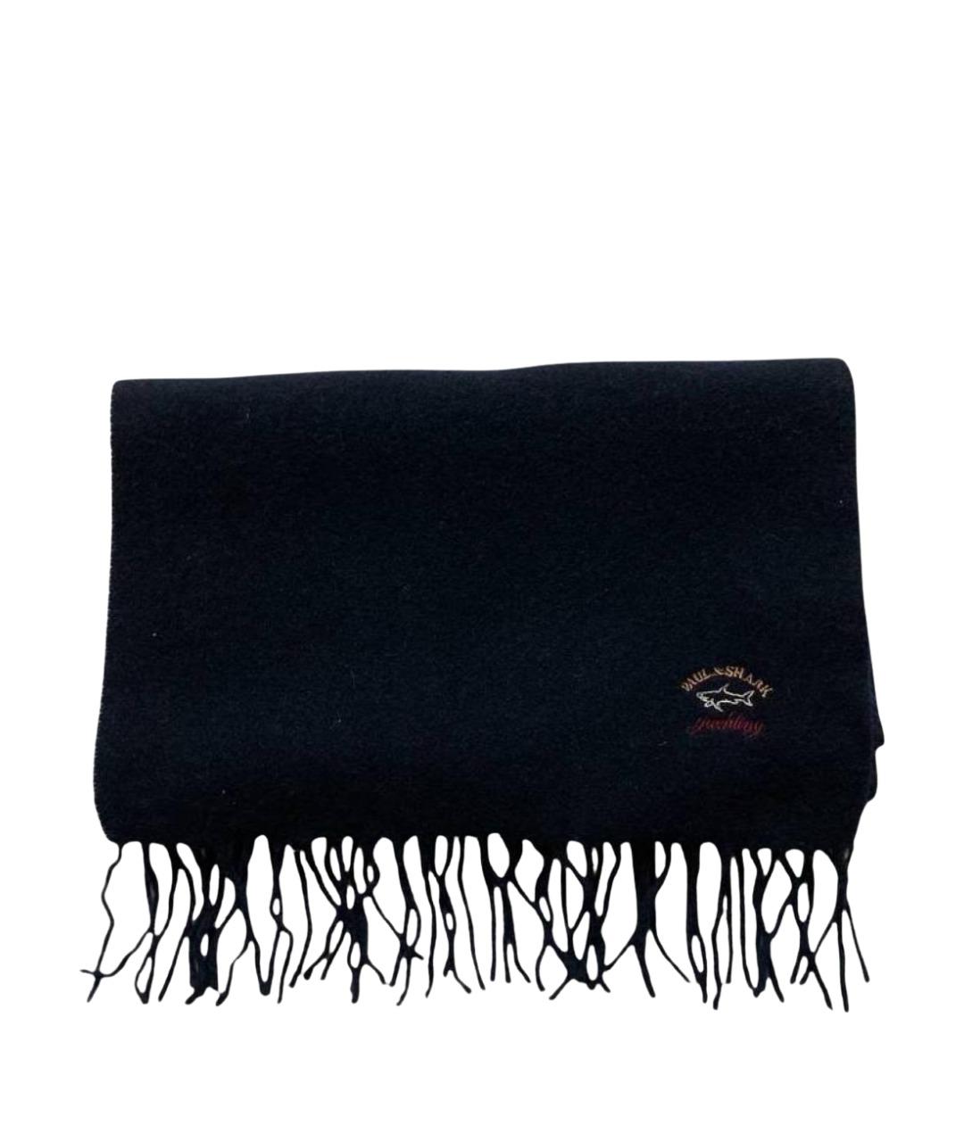 PAUL & SHARK Темно-синий кашемировый шарф, фото 1