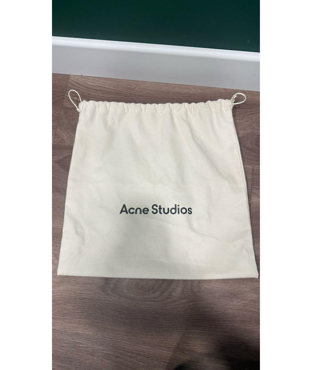 ACNE STUDIOS Розовая кожаная сумка с короткими ручками, фото 8